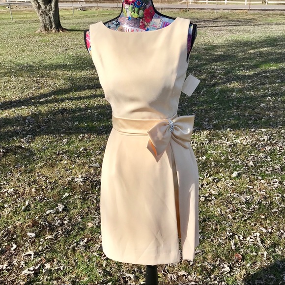 Tootsies Dresses & Skirts - Pale Yellow Semi Formal Fitted Dress NWT